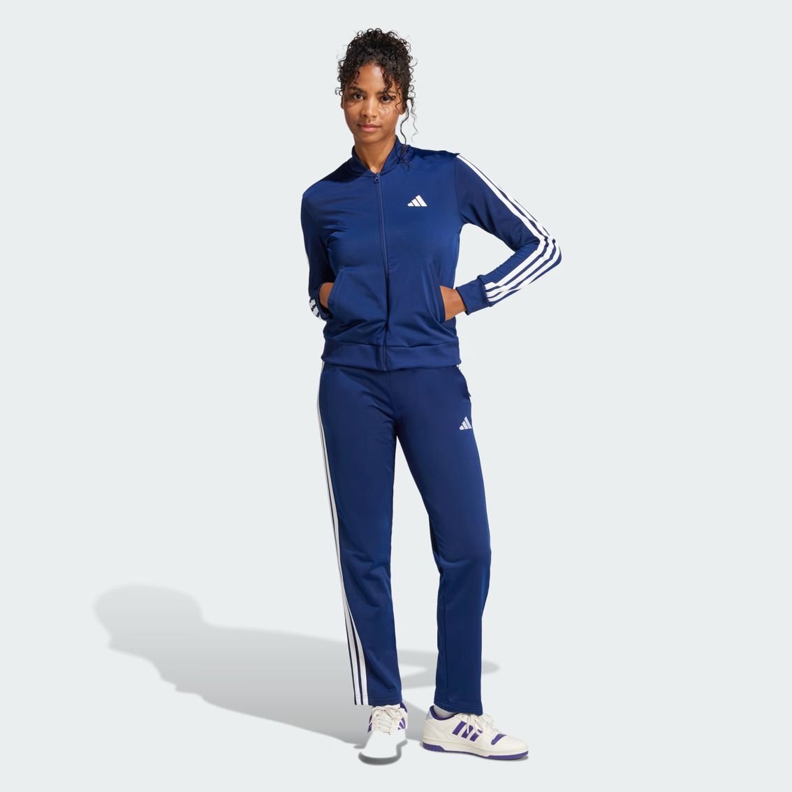 Agasalho Adidas Feminino Essentials 3-Stripes JD5435