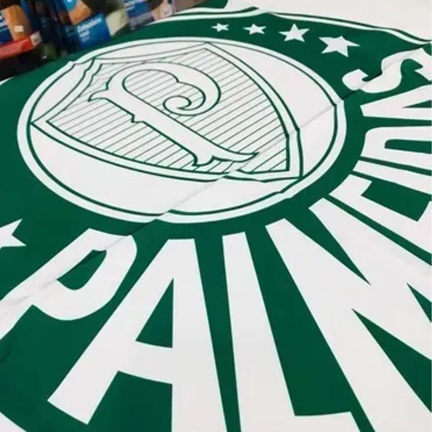 Bandeira Palmeiras Oficial Torcedor Estampada Um Lado 126x86cm