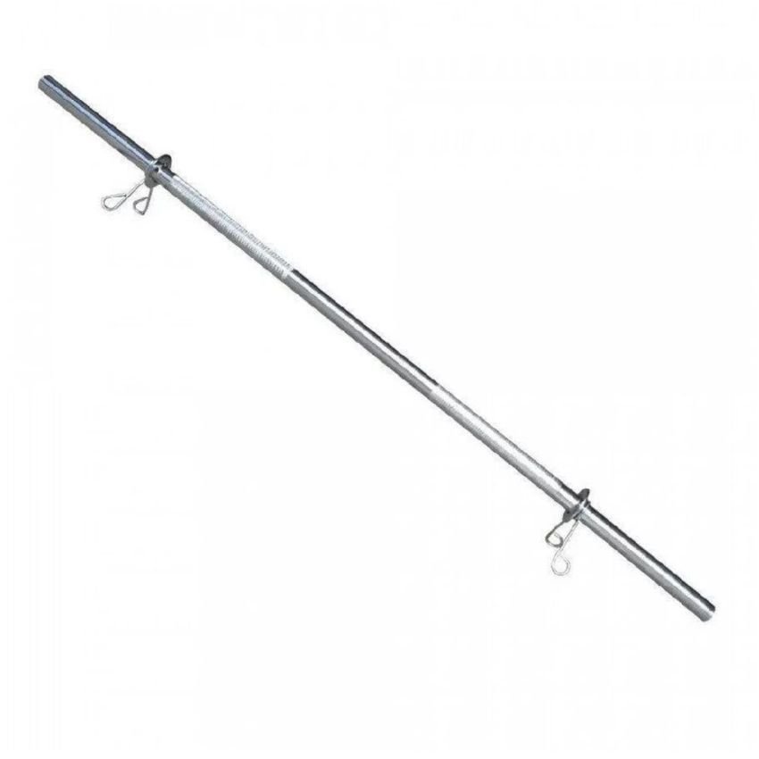 Barra Maciça Polimet 120cm Cromada Com Presilha