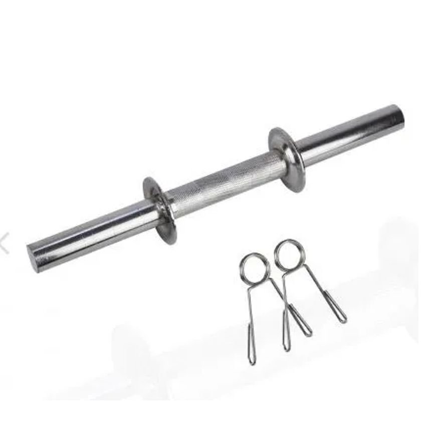 Barra Maciça Polimet 40cm Cromada Com Presilha