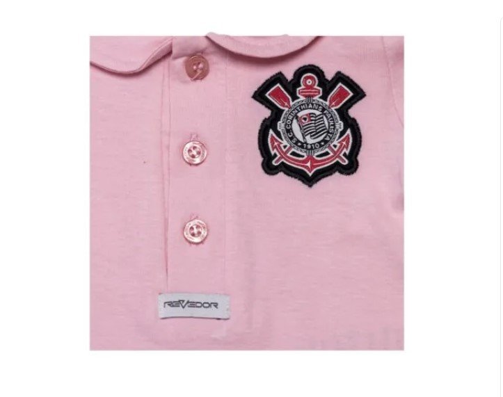 Body Corinthians Polo Infantil Licenciada Oficial Revedor CR0306