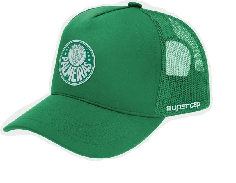 Bone Supercap Palmeiras Trucker Silk 37662