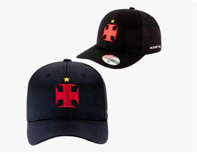 Bone Supercap Vasco Bordado Cruz de Malta 38552