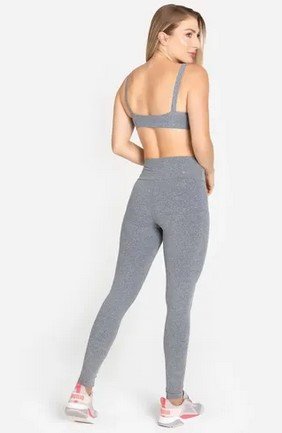 Calça Legging Trinys Ginástica Confortável Linda A724 Mescl