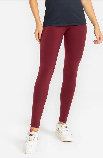 Calça Legging Trinys Ginástica Confortável Linda A724 Vinho