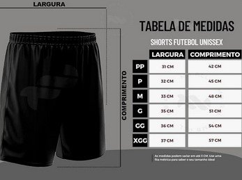 Calção Bermuda Arbitro Juiz Trb