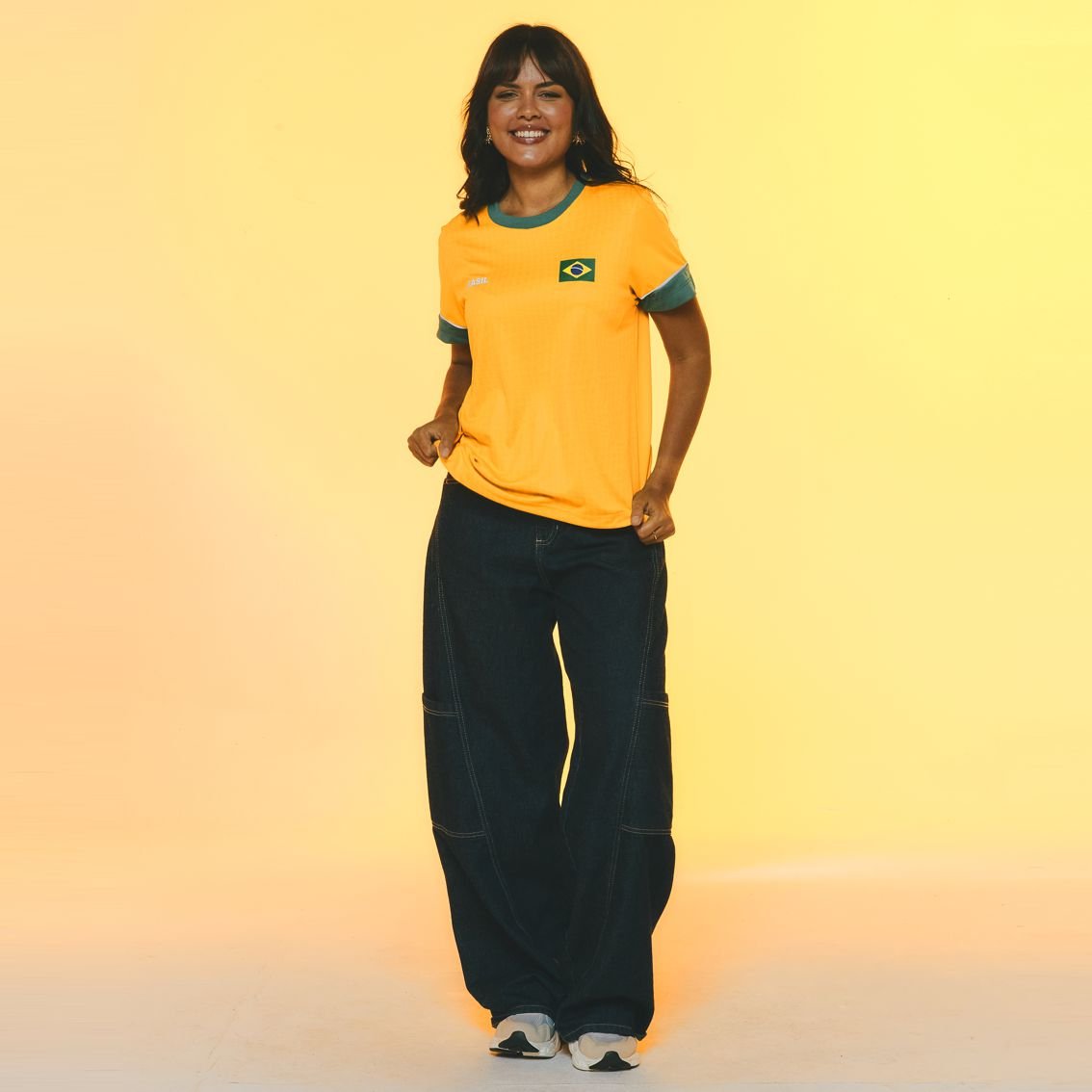 Camisa Brasil Feminina SAGA Braziline
