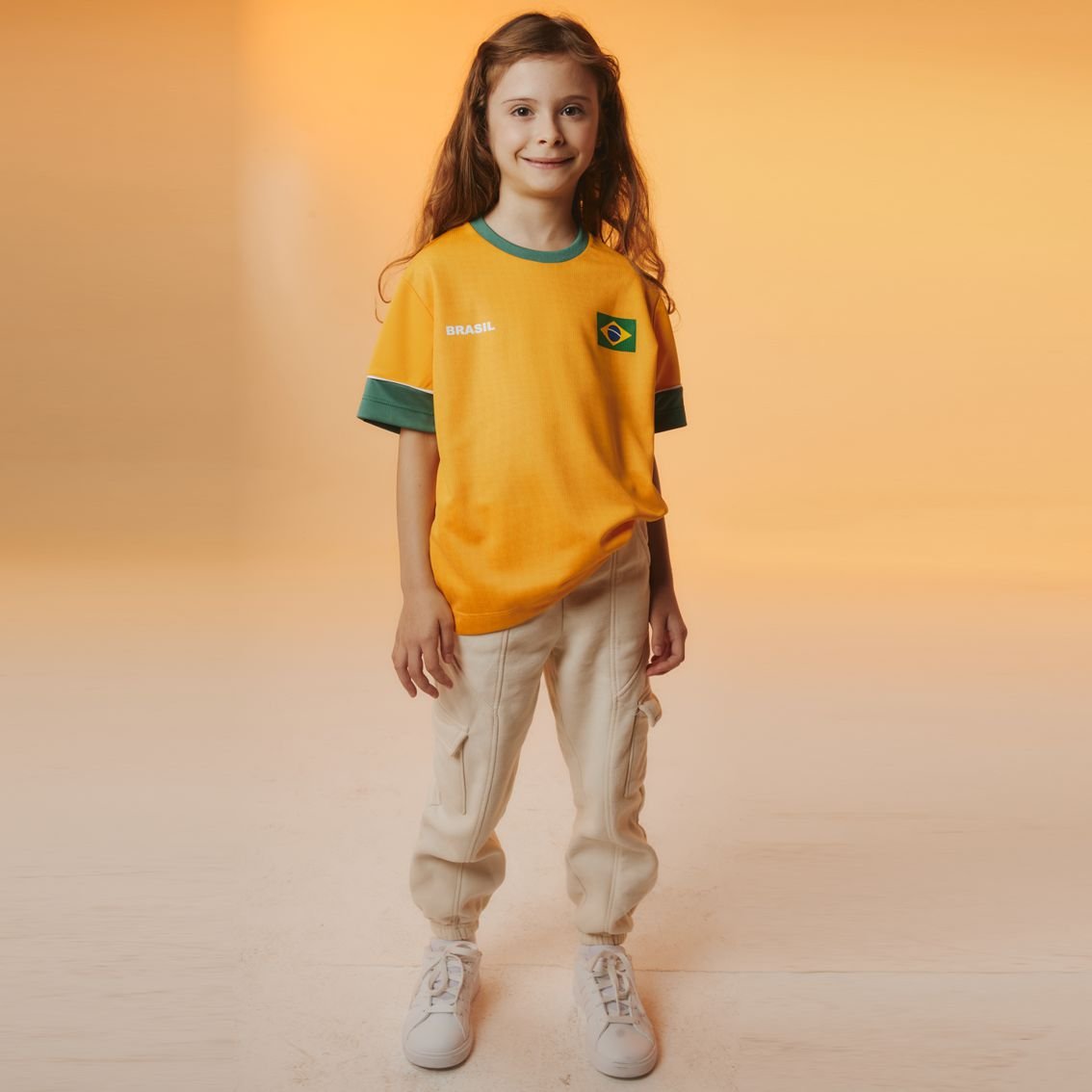 Camisa Brasil Infantil SAGA Braziline