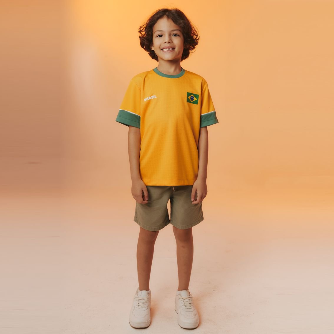 Camisa Brasil Infantil SAGA Braziline