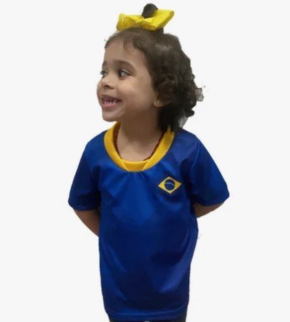Camisa Brasil Infantil Torcedor Comemorativa Copa Do Mundo