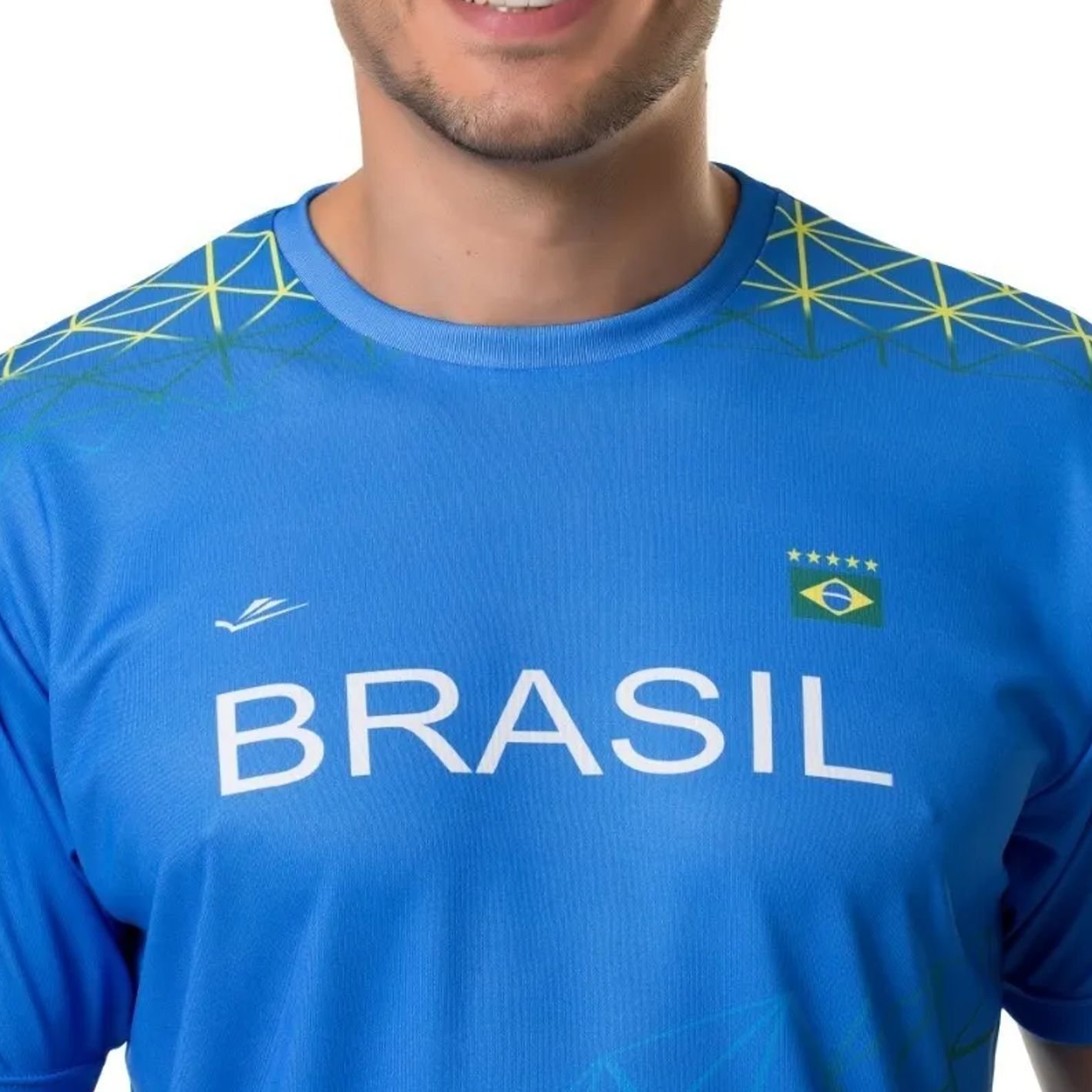 Camisa Brasil Masculina Elite Copa 2022 135297 Azul