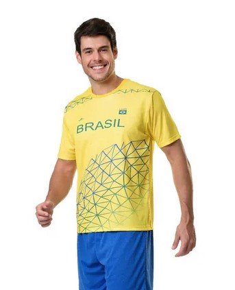 Camisa Brasil Masculina Elite Copa 2022 Torcedor
