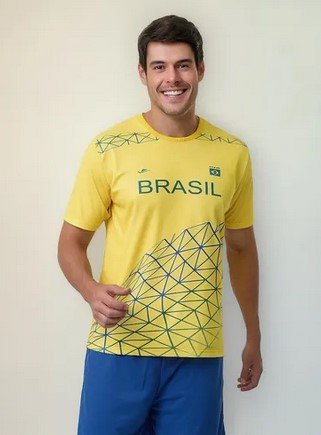 Camisa Brasil Masculina Elite Copa 2022 Torcedor