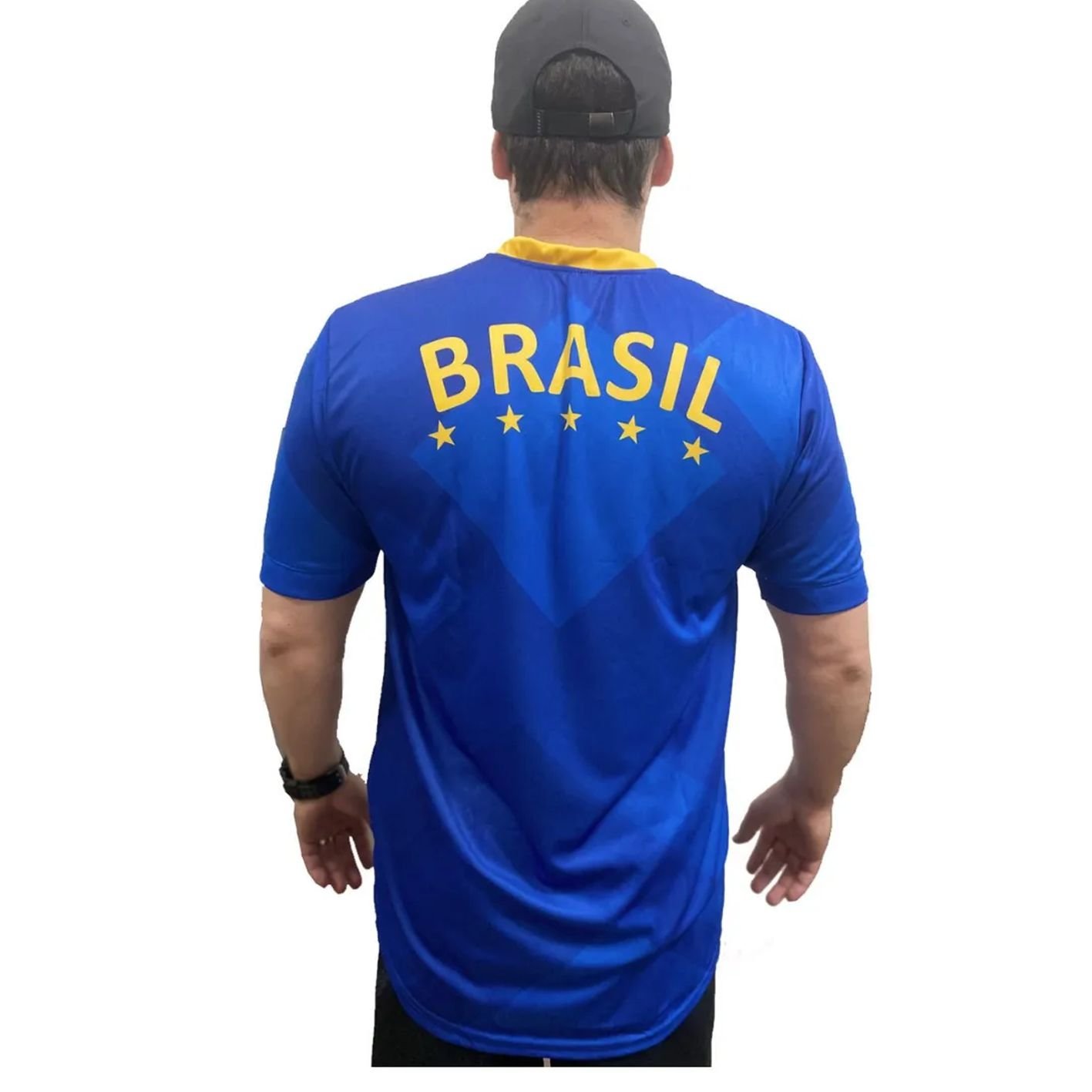 Camisa Brasil Masculina Torcedor Comemorativa Copa Do Mundo Conf. Paraná