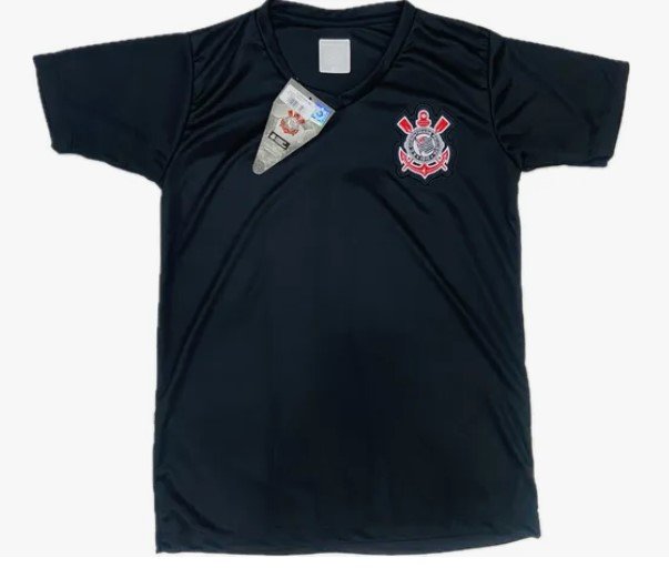 Camisa Corinthians Decote V Infantil Revedor CR0343B