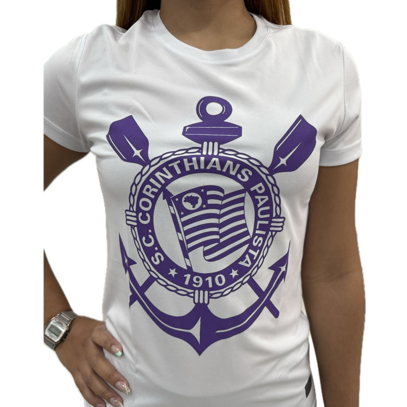 Camisa Corinthians Feminina Estampa Localizada 32702