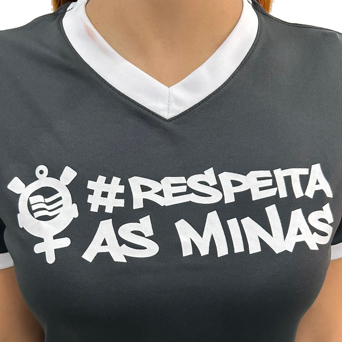 Camisa Corinthians Feminina Gola V 32667