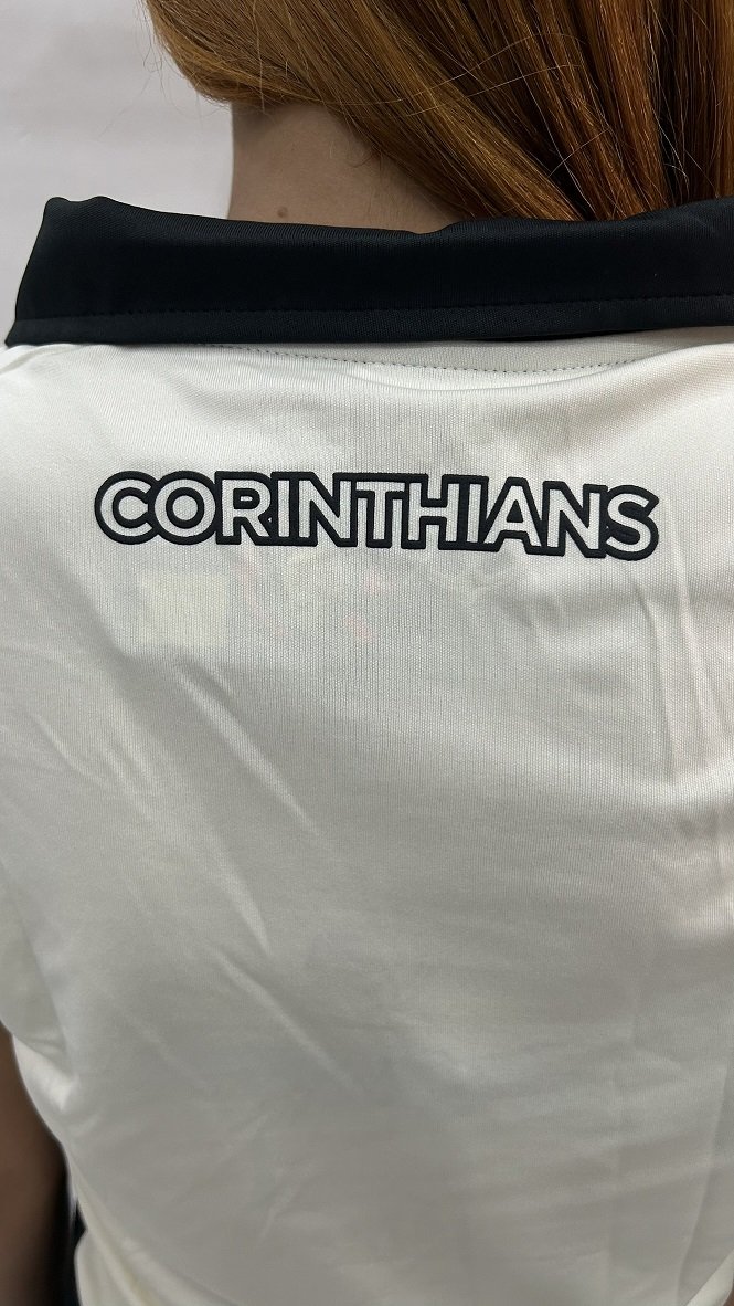 Camisa Corinthians Feminina Gola V Polo 32679