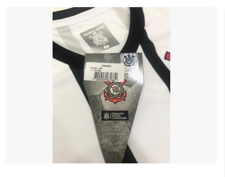 Camisa Corinthians Infantil Licenciada Oficial Revedor cr0365