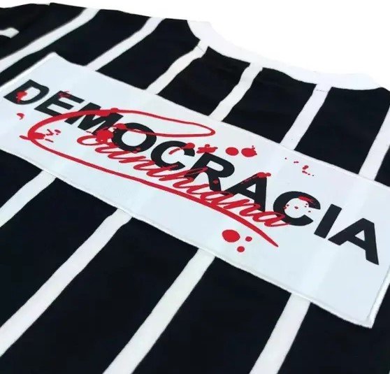 Camisa Corinthians Plus Size Masculina Listrada 31774