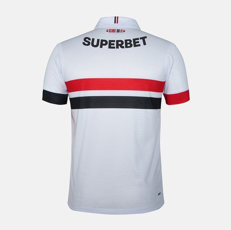 Camisa New Balance São Paulo I Masculina 2024 C/PATROCINIO MT830476