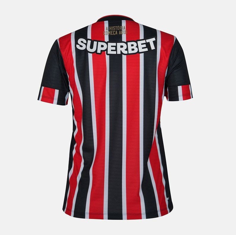 Camisa New Balance São Paulo II Feminina 2024 c/patrocinio WT830483