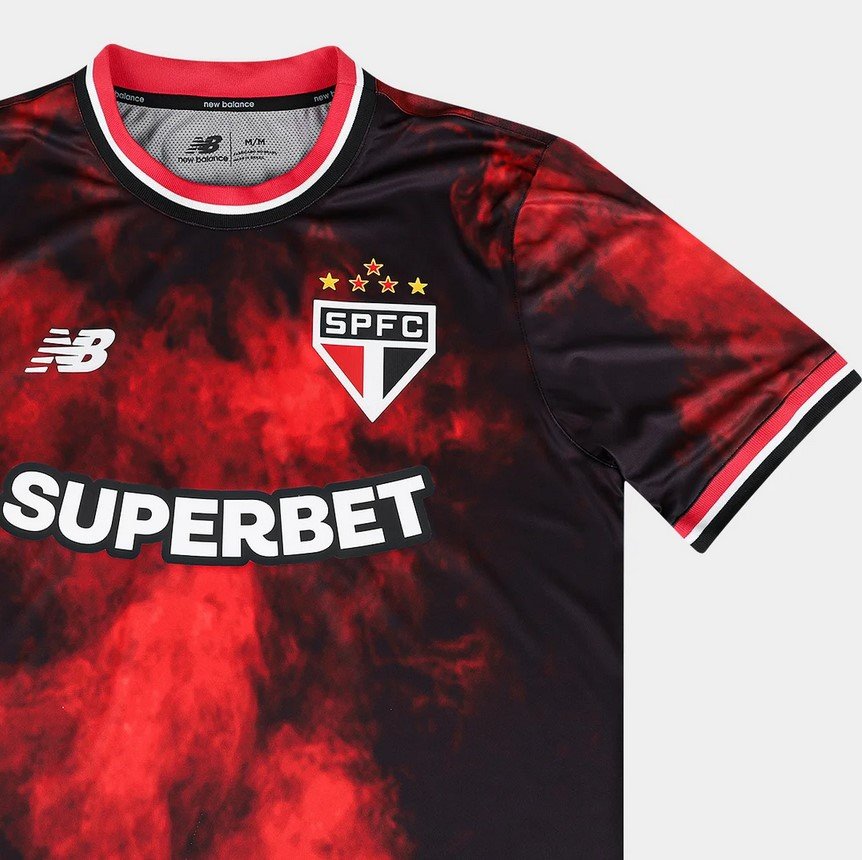 Camisa New Balance São Paulo III Masculina 2024 MT830486