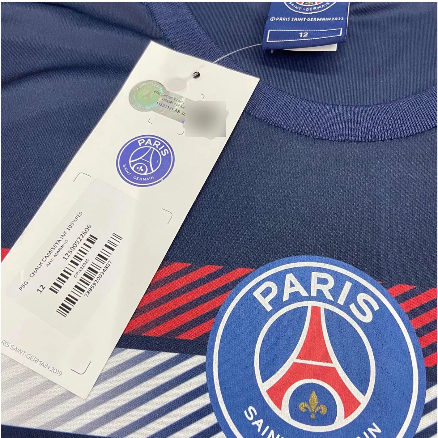 Camisa Paris Saint Germain Psg Torcedor Infantil Chalk