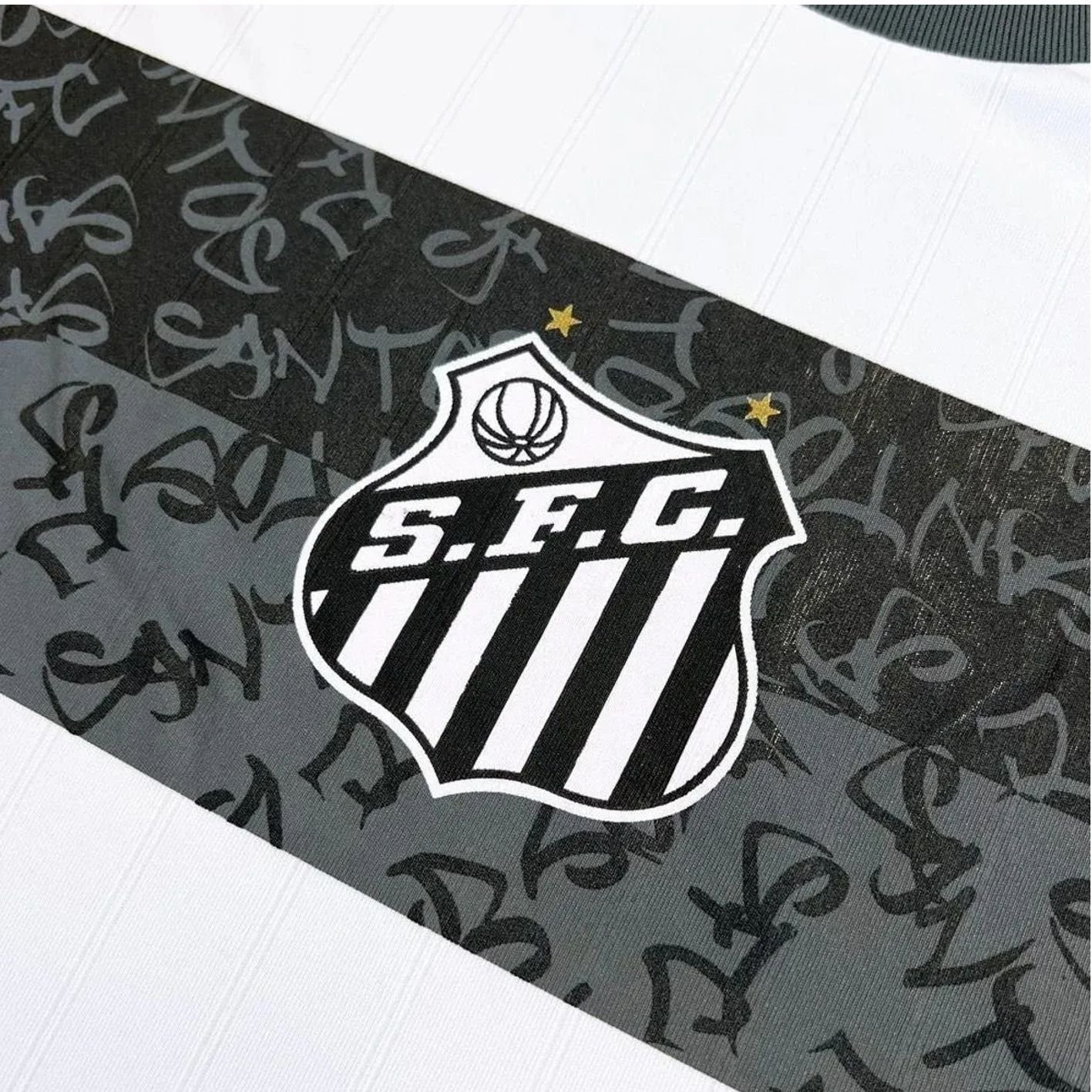 Camisa Santos Licenciada Infantil Braziline Stencil