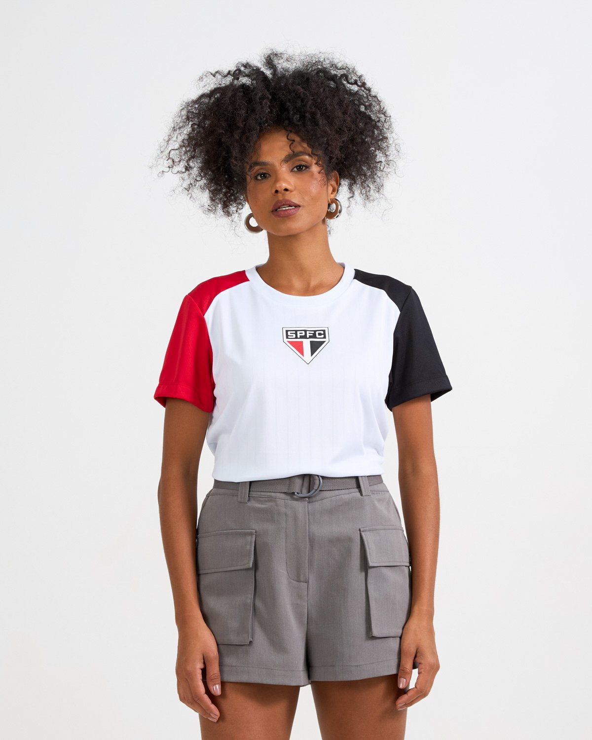 Camisa São Paulo Feminina ENTRELACO Braziline