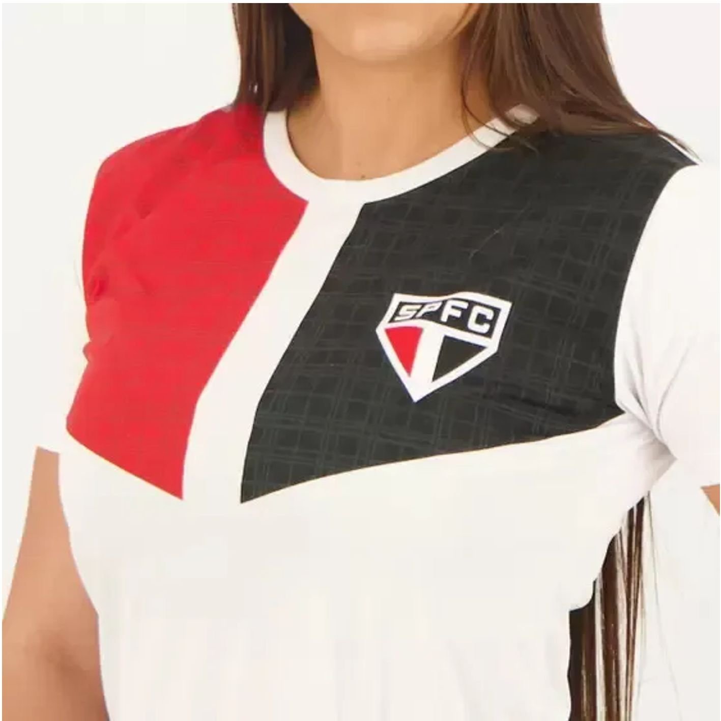 Camisa São Paulo Licenciada Feminina Braziline INTRICATE