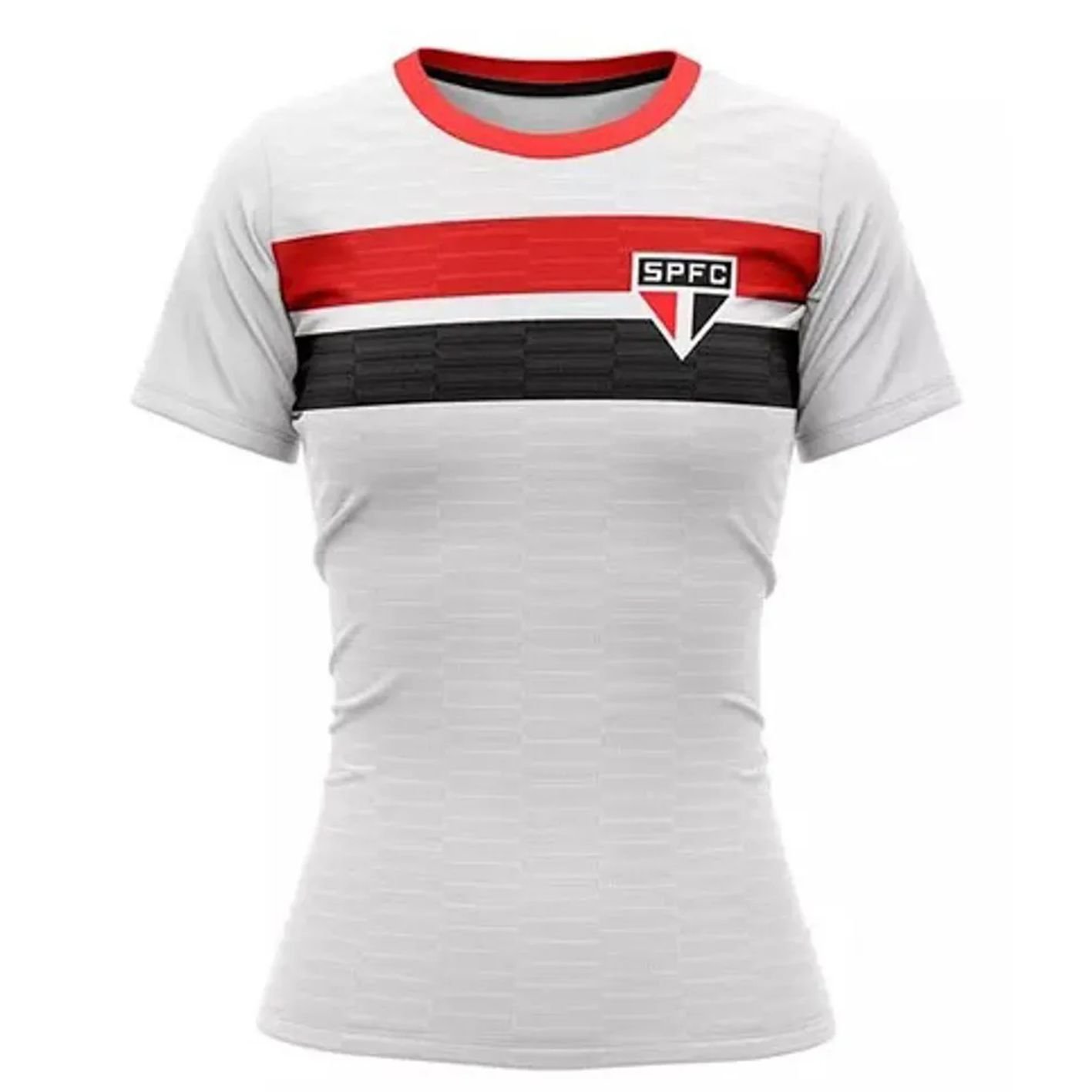 Camisa São Paulo Licenciada Feminina Braziline Realistic