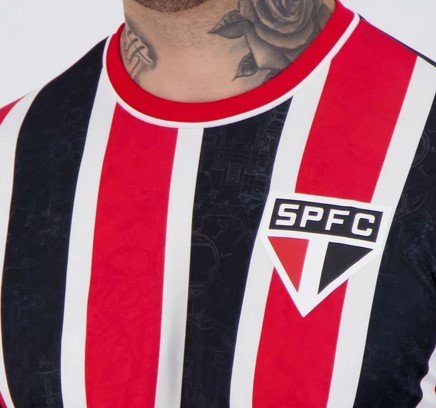 Camisa São Paulo Masculina ROMPER Braziline
