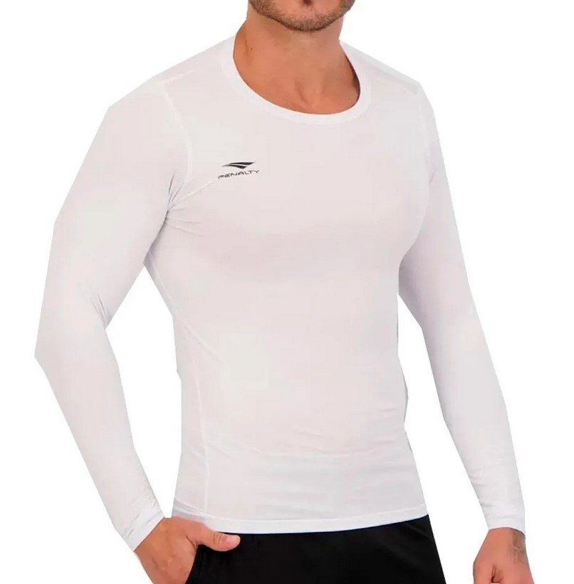 Camisa Térmica Penalty Matis X Uv Manga Longa 304075 Branco