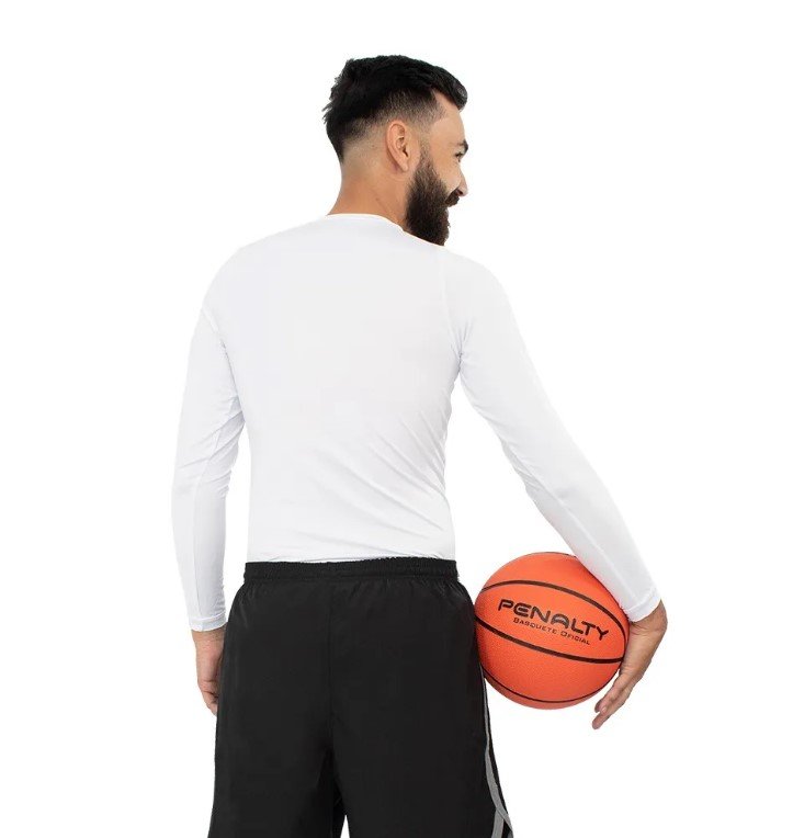 Camisa Térmica Penalty Matis X Uv Manga Longa 304075 Branco