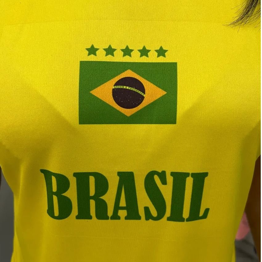 Camiseta Brasil Feminina TRB Torcedor Copa Comemorativa
