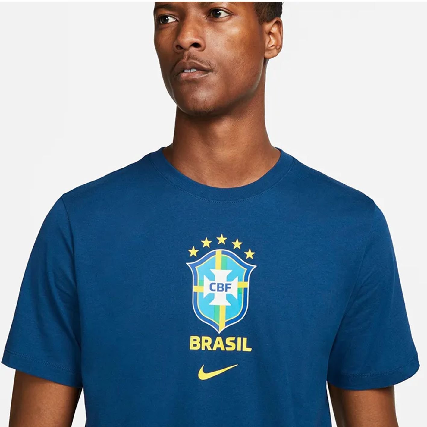 Camiseta Brasil Nike Cbf Crest Ec22 Tee Dh7585