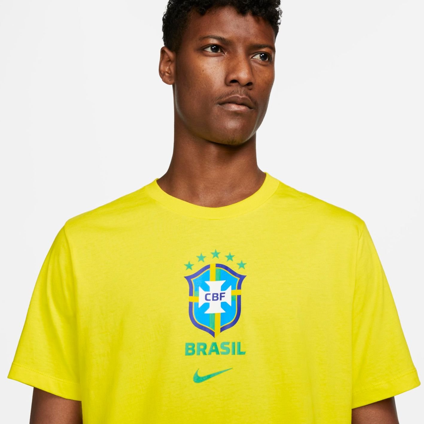 Camiseta Brasil Nike Cbf Crest Ec22 Tee Dh7585