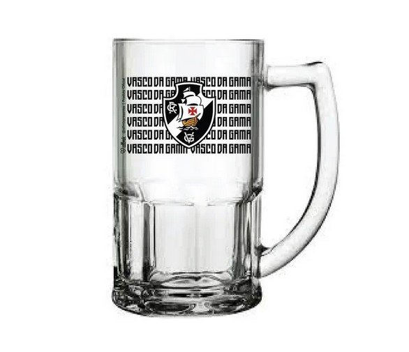Caneca de Vidro Chopp 119034 Vasco Oficial 340ml