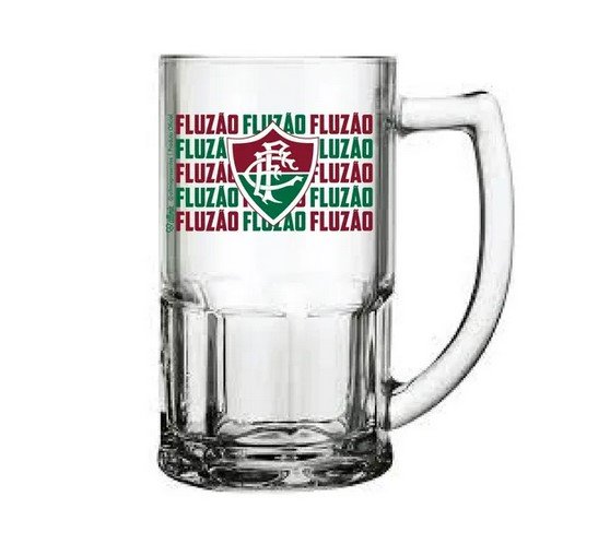 Caneca de Vidro Chopp 119035 Fluminense Oficial 340ml
