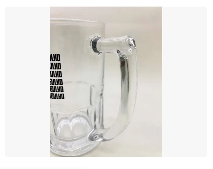 Caneca de Vidro Chopp 119039 Corinthians Oficial 340ml