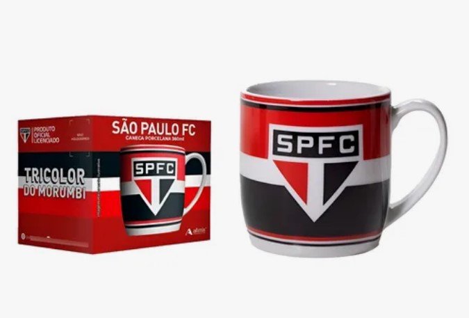 Caneca Porcelana Allmix 360 ml Times 44113