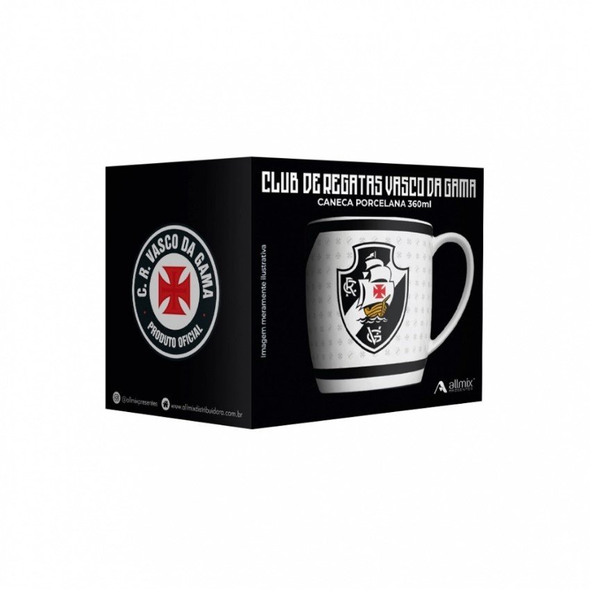 Caneca Porcelana Allmix 360 ml Times 44113