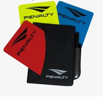 Cartão Árbitro Juiz Oficial Campo Penalty 675456