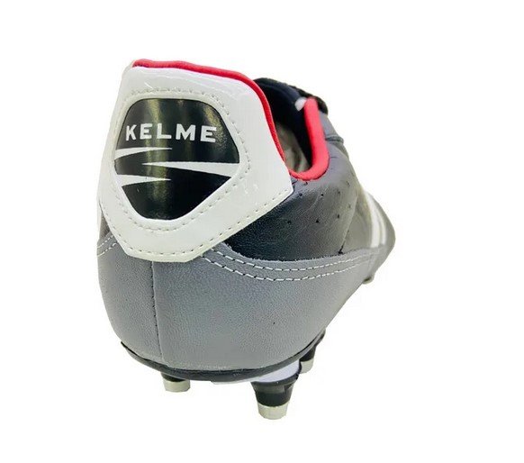 Chuteira Campo Trava De Rosca Kelme Flamenco Couro Kef411000