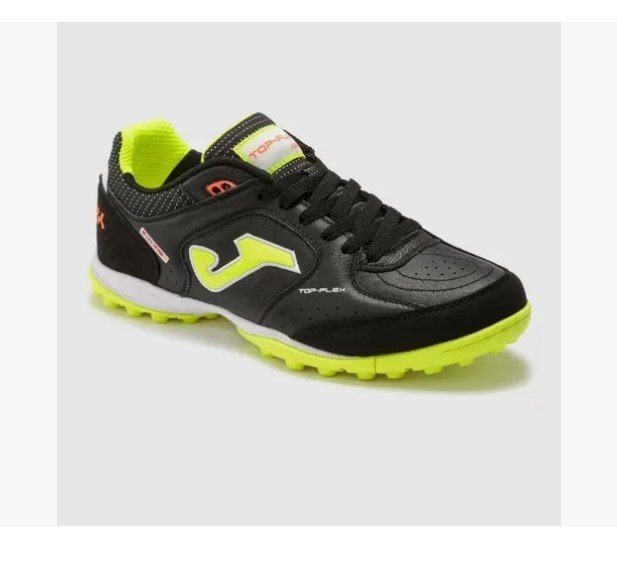 Chuteira Society Joma Top Flex Original Preto/limão
