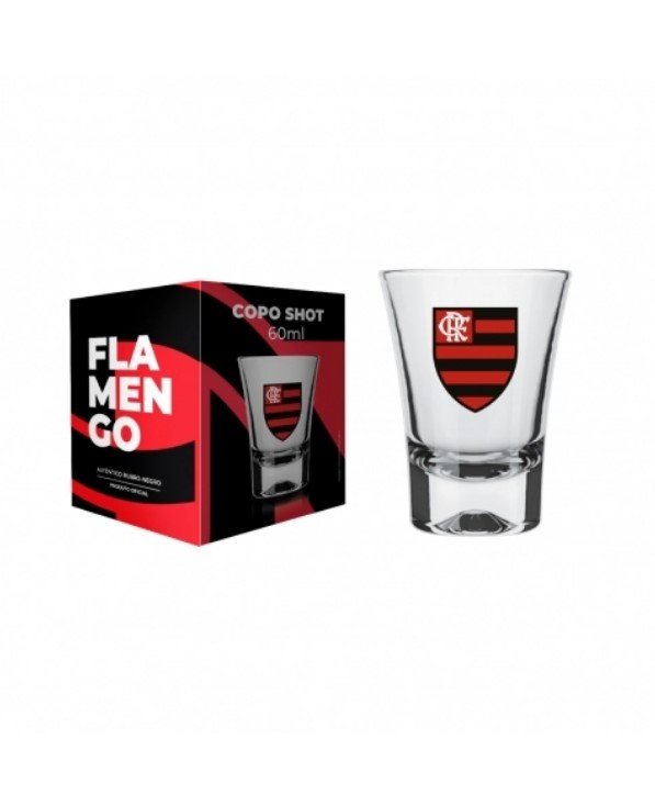 Copo Flamengo Shot 60ml Oficial Licenciado