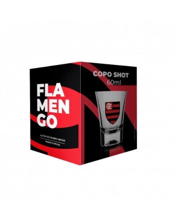 Copo Flamengo Shot 60ml Oficial Licenciado