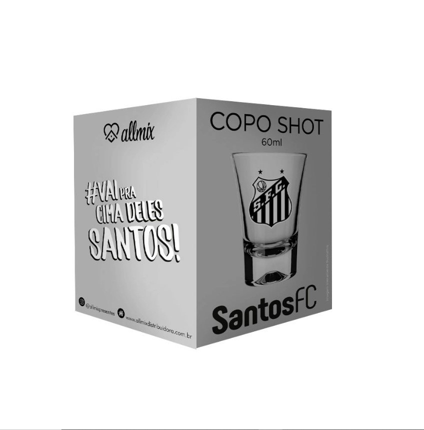 Copo Santos Shot 60ml Oficial Licenciado 2304037