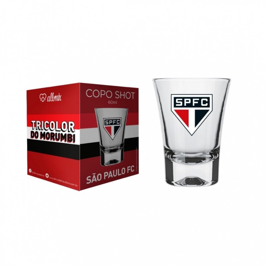 Copo São Paulo Shot 60ml Oficial Licenciado 2304036